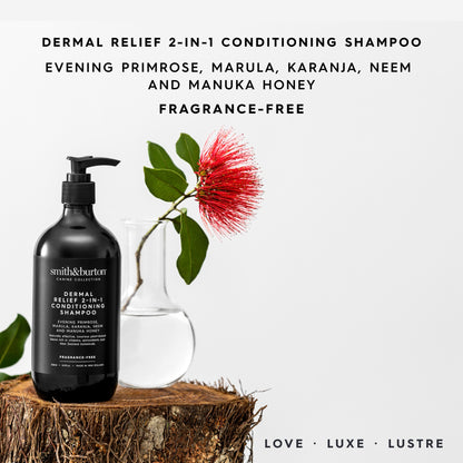 dermal relief 2 in 1 shampoo & conditioner for sensitive skin
