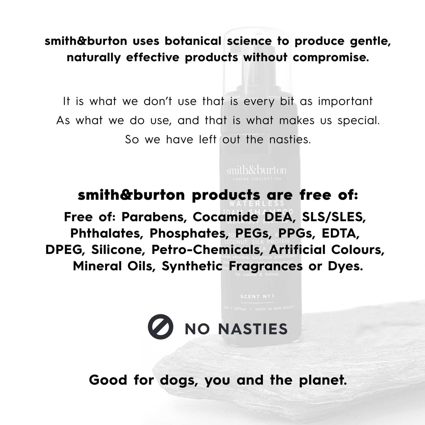 waterless foam shampoo - delicately scented