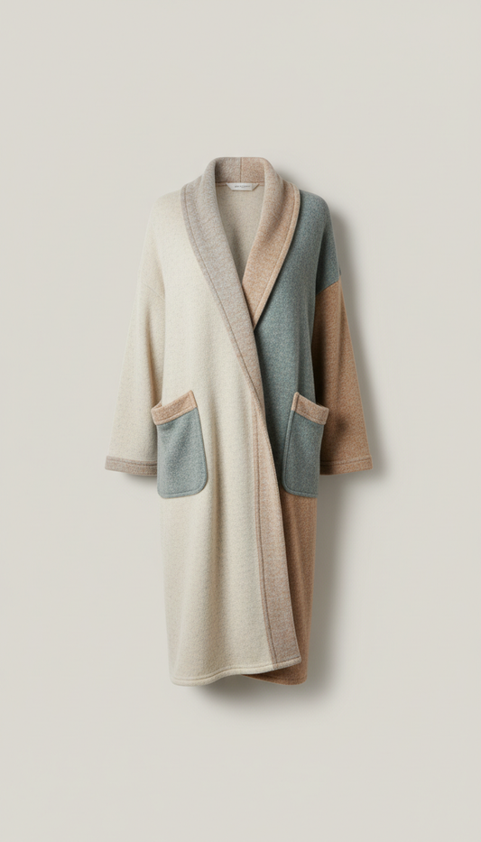 Merino wool lounge robe