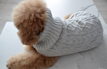 cable knit merino sweater
