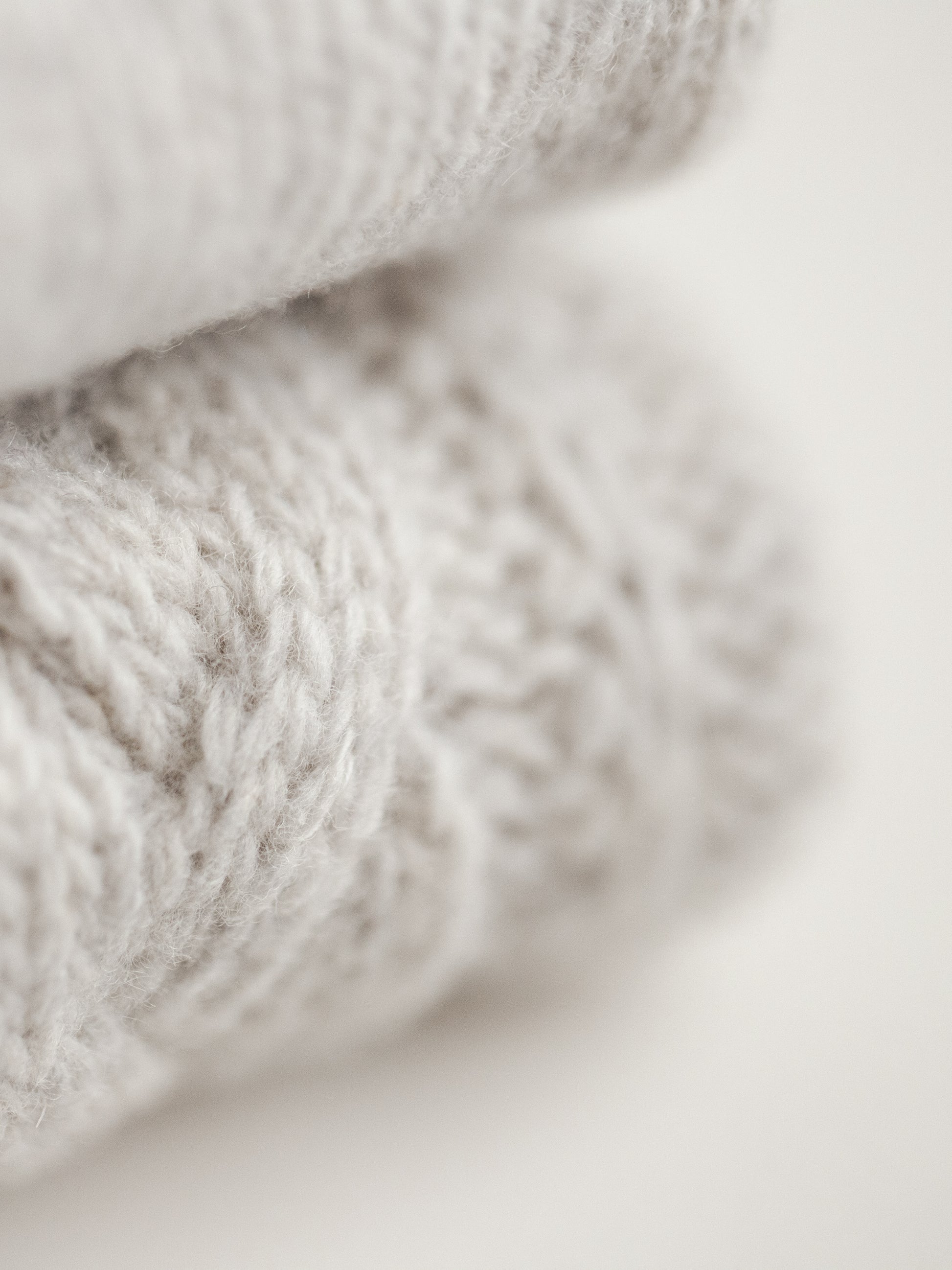 close up merino wool sweater poodle dog