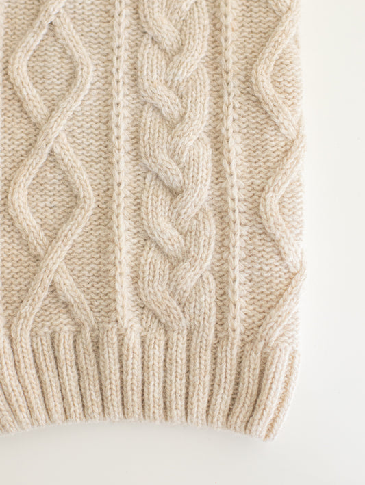 cable knit merino sweater