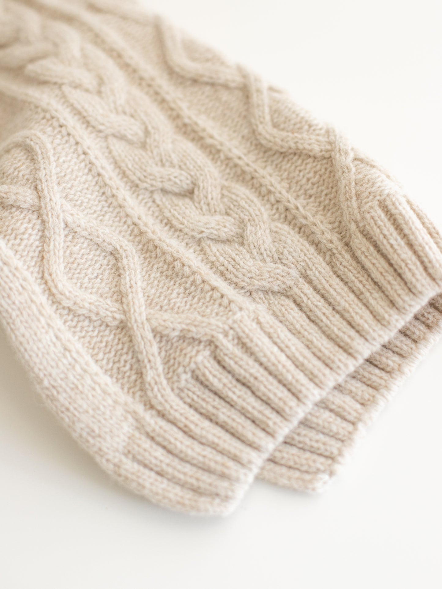 cable knit merino sweater