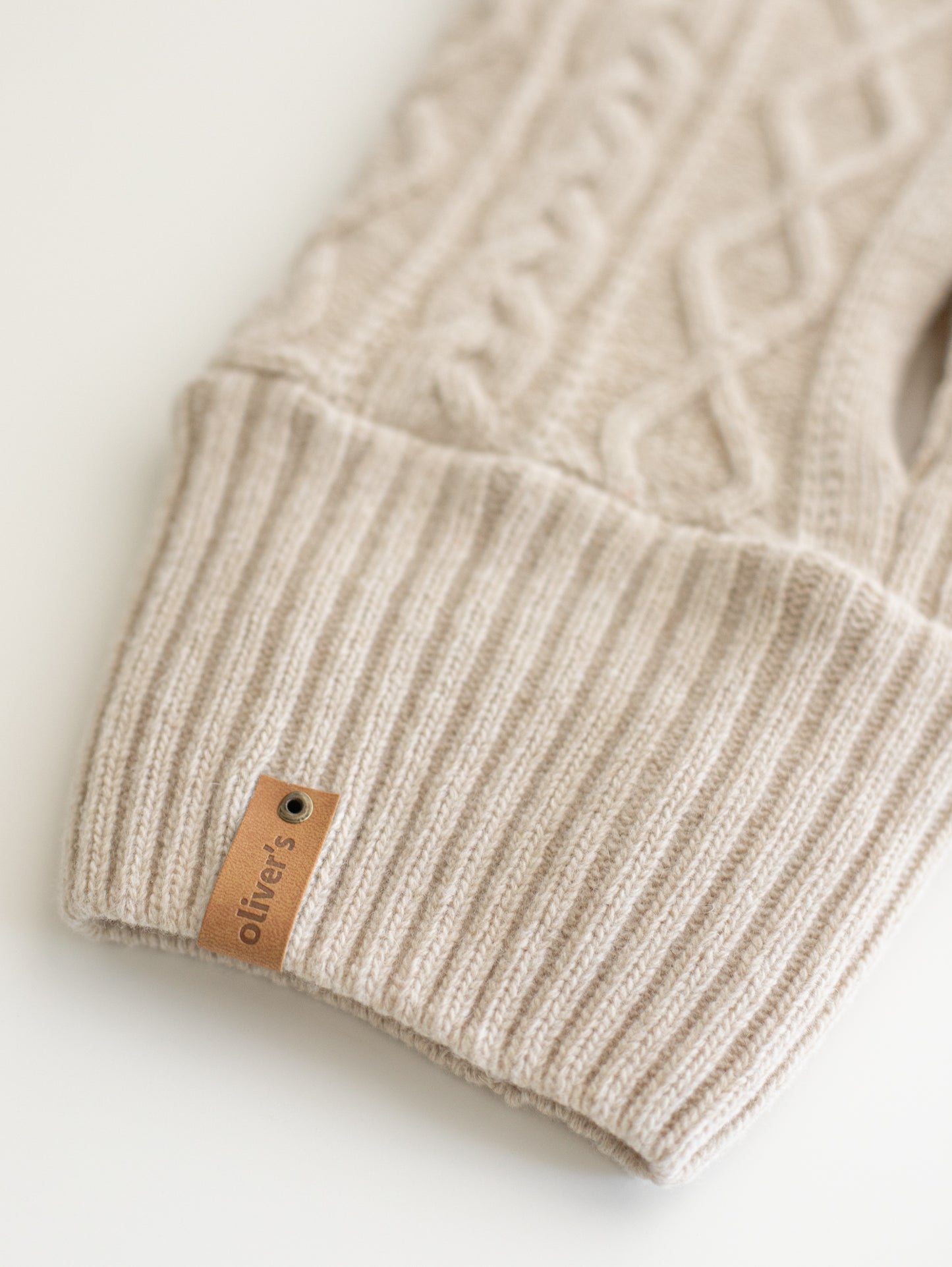 cable knit merino sweater