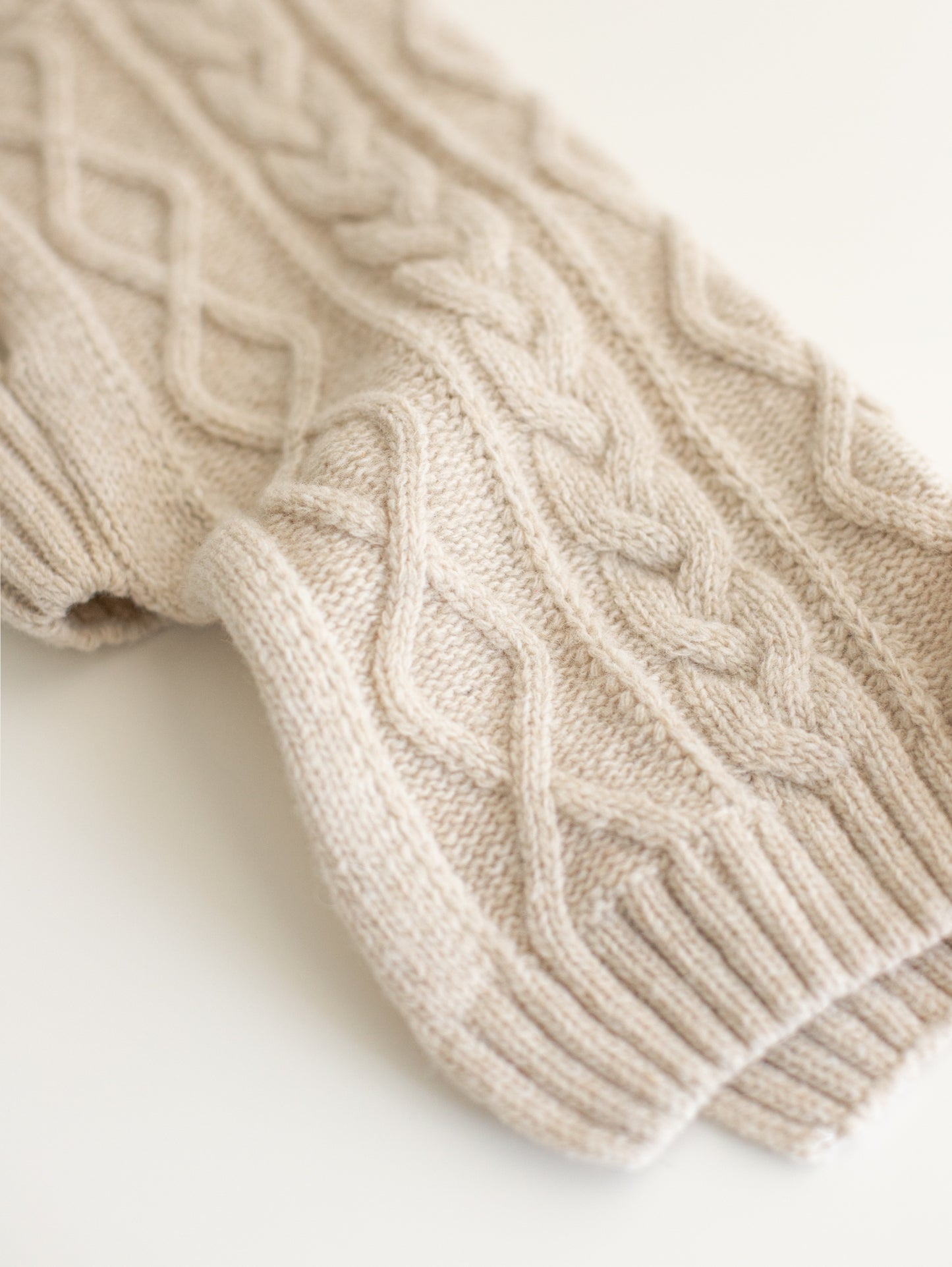 cable knit merino sweater